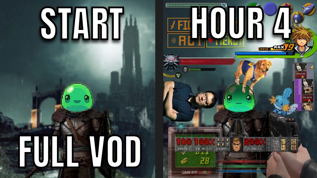 Dark Souls 2 But I Add a New HUD Every 10 Minutes  (Full Stream VOD)