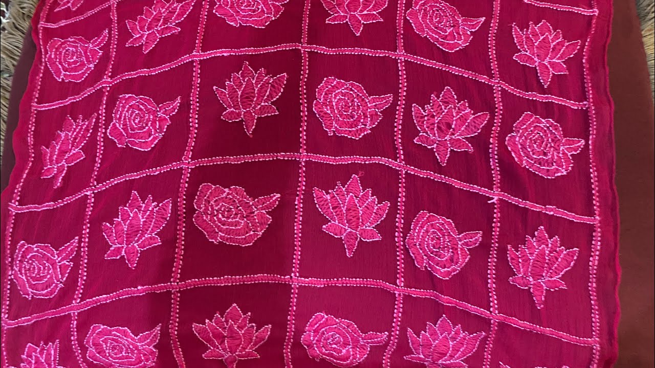 Chicken kari handembroidery tutorial #shadowwork #viral 