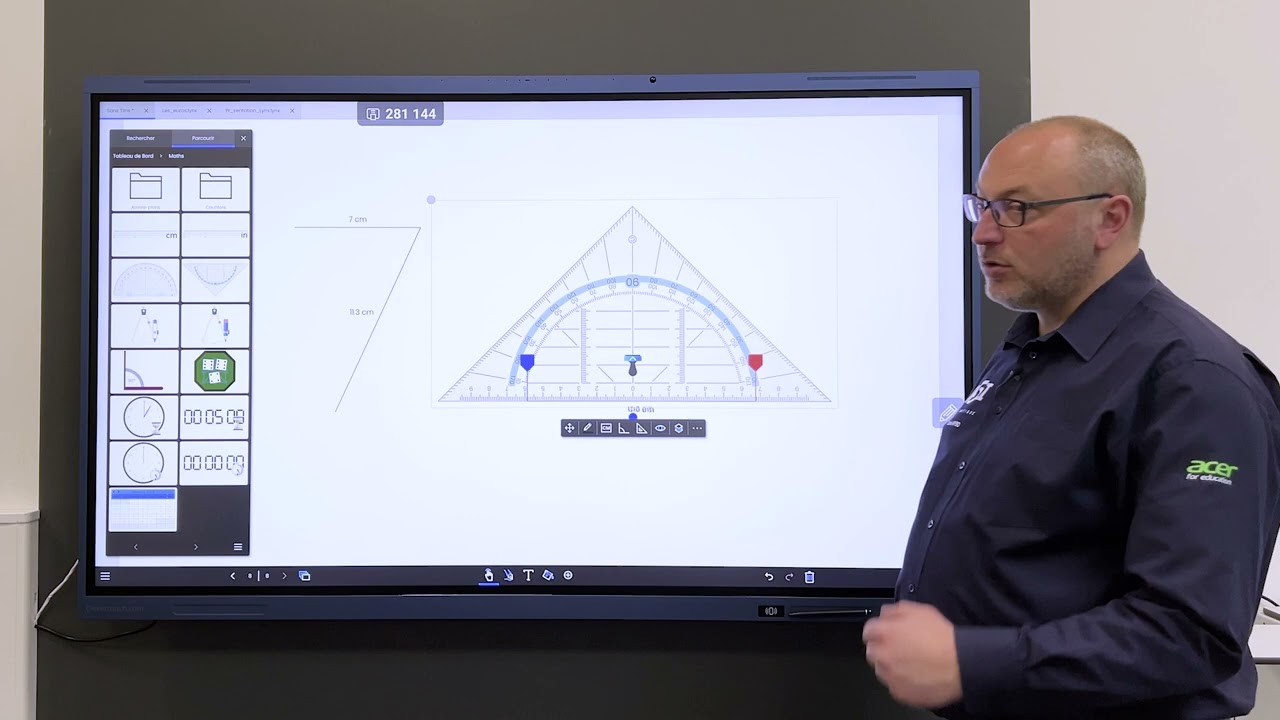 Formation Clevertouch Impact Lux - Partie 14 Lynx Whiteboard version 8 - Outils mathématique