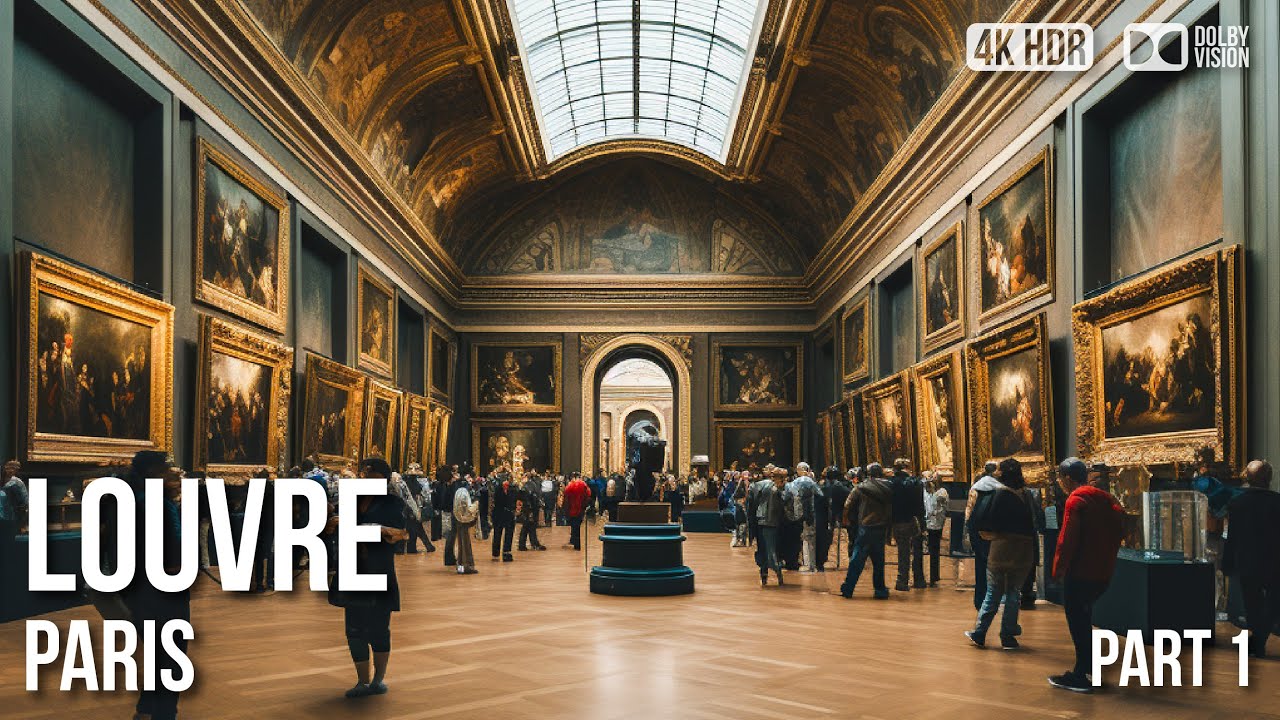 Louvre Museum Paris - Mona Lisa - Walking Tour | 4K 🇫🇷
