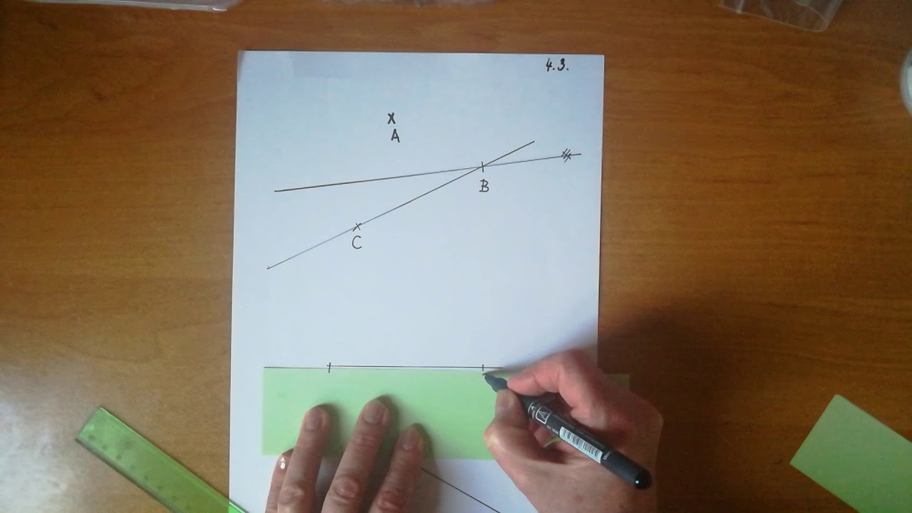 Geometrie 2 tř. rýsování úseček danné délky