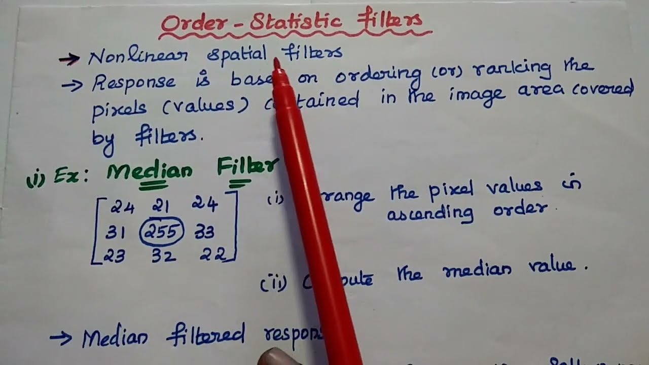 DIP - Order Statistics Filter - Median Filtrr - Max and Min Filter - Image Processing