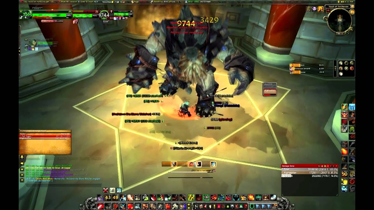 Farming Archavon + Emalon (10man) || Protection Warrior solo lvl85