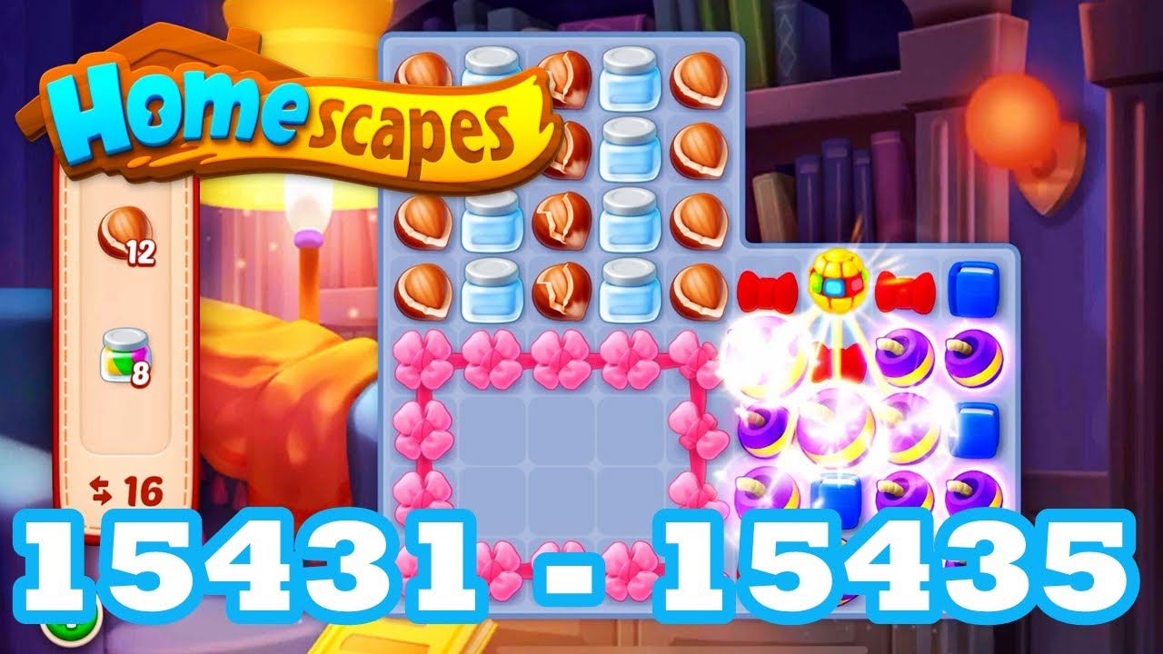 Homescapes Level 15431 - 15435 HD 3 - match puzzle Gameplay | android | IOS | 15432 | 15433 | 15434