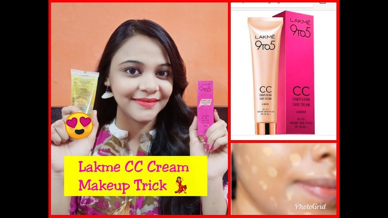 LAKME CC CREAM Makeup Trick (FULL COVERAGE) | How to Apply LAKME CC Cream | Review & Demo
