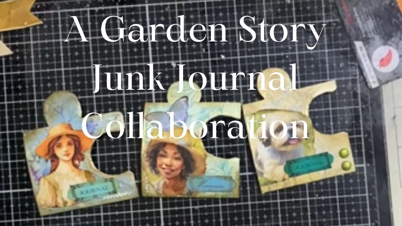 A Garden Story - Junk Journal Collaboration - How to Make Large Jigsaw Pieces #journaljigsaw