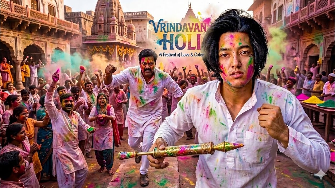 Vrindavan Mei Kheli Holi💦| Joshi memes