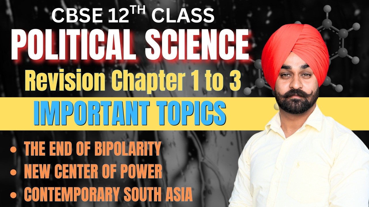 CBSE CLASS 12TH POLITICAL SCIENCE IMPORTANT QUESTIONS REVISION 1 TO 3 CHAPTER