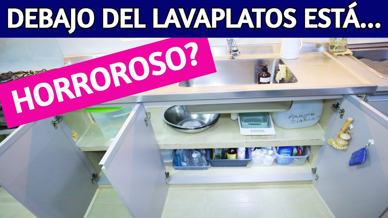 🔝 Elimina EL SUCIO, MALOS OLORES y CUCARACHAS de DEBAJO de TU LAVAPLATOS fácil y Rápido!