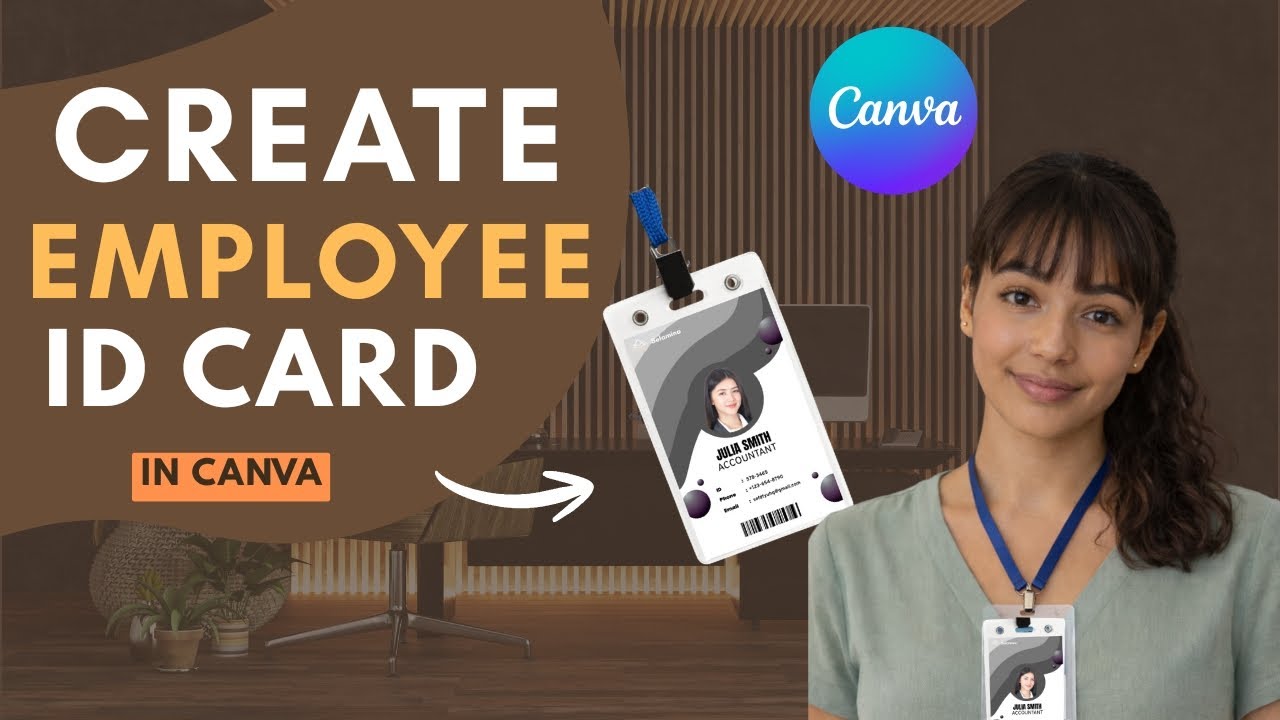 How to Create Employee ID Cards for Free Using Canva I Beginner Friendly