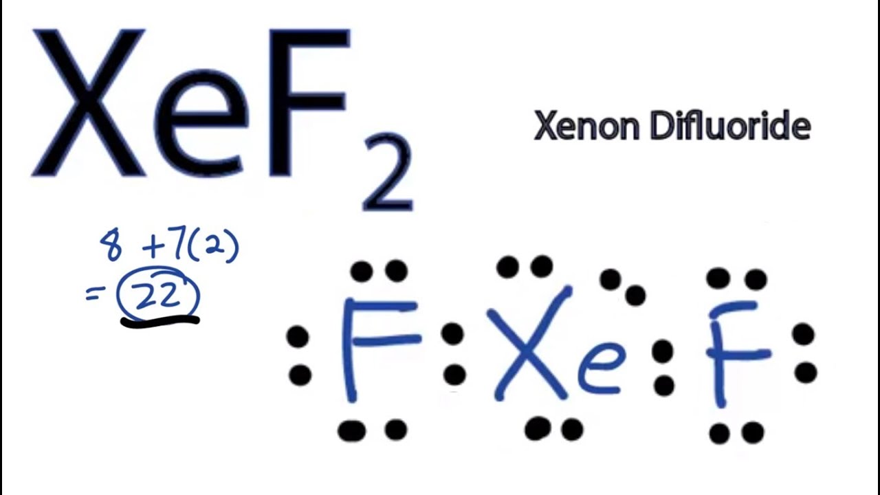 XeF2 Lewis Structure - How to Draw the Lewis Structure for XeF2