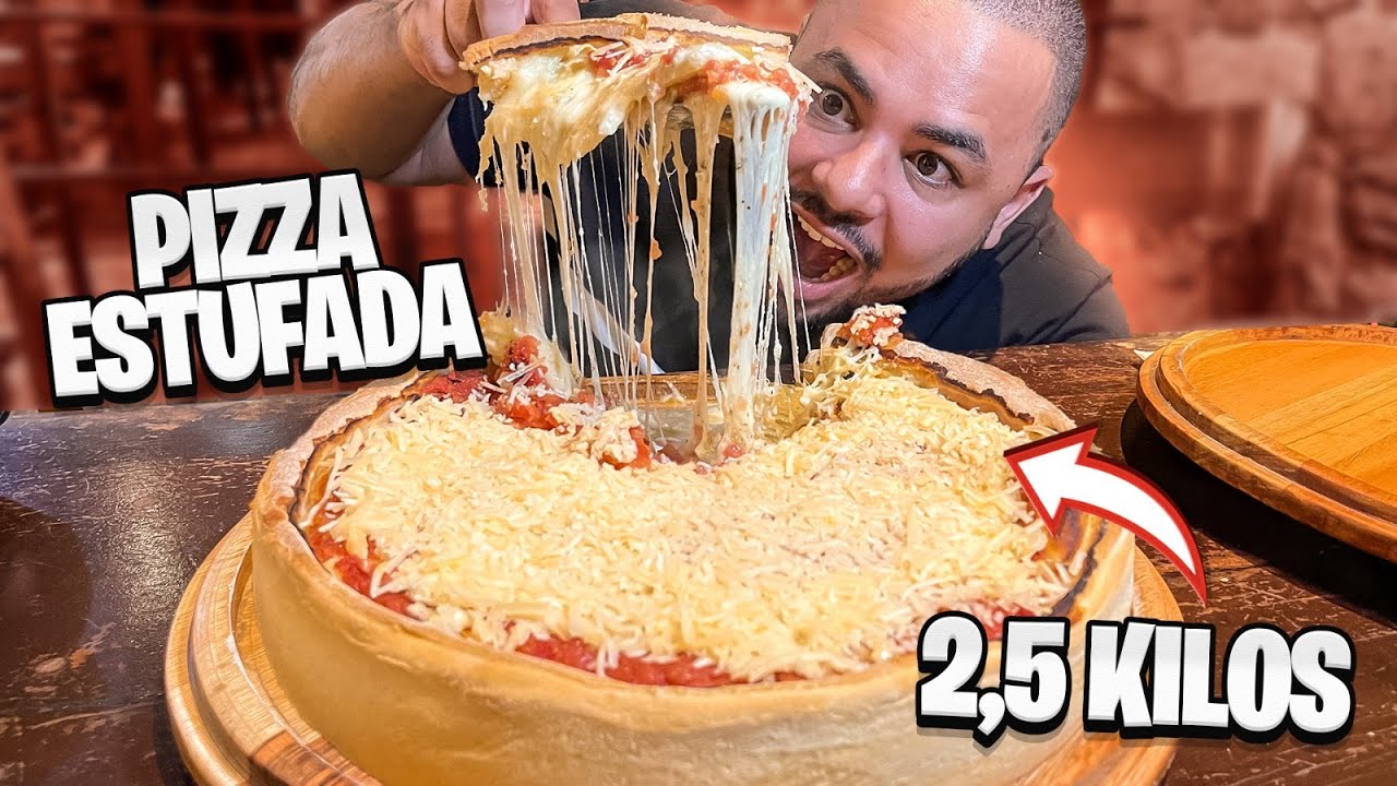 PIZZA CHICAGO | O DESAFIO DA PIZZA SUPER RECHEADA