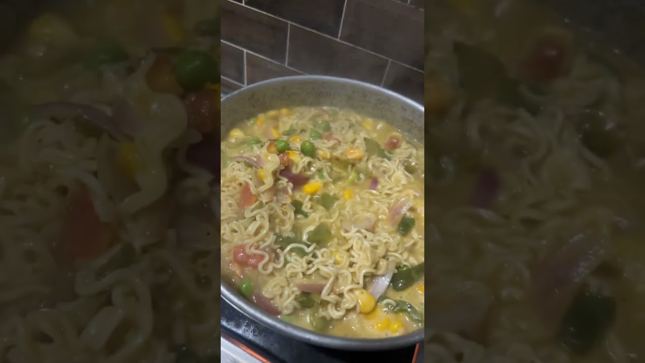 yummy maggie with veeba mint mayo❤️😁 