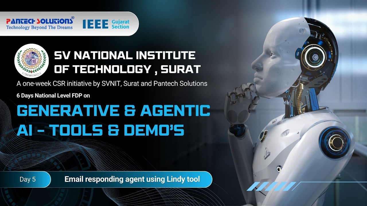 Day 5: SVNIT FDP on Generative & Agentic AI - Email responding agent using Lindy tool