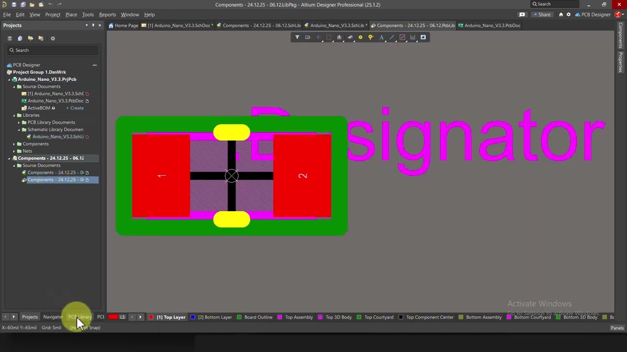 23. Arduino Nano en Altium Designer - Diagrama y Footprint Fusible