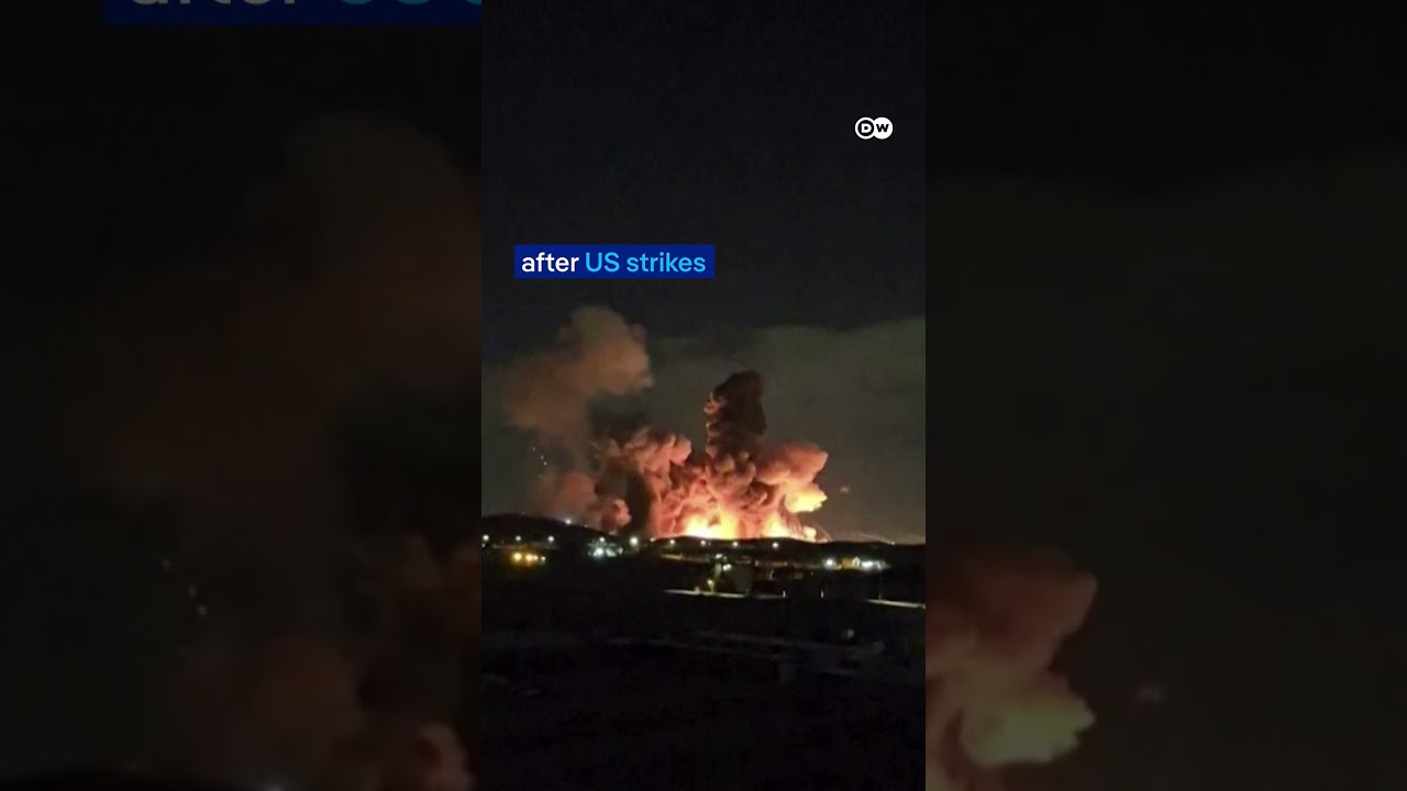 US strikes on Isfahan send massive fireball into night sky | DW News