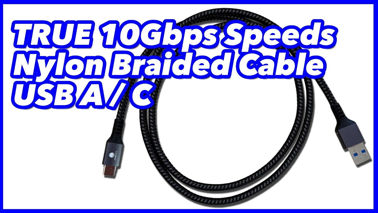 USB A & C Cable - 10Gbps Speed Tested and Verified