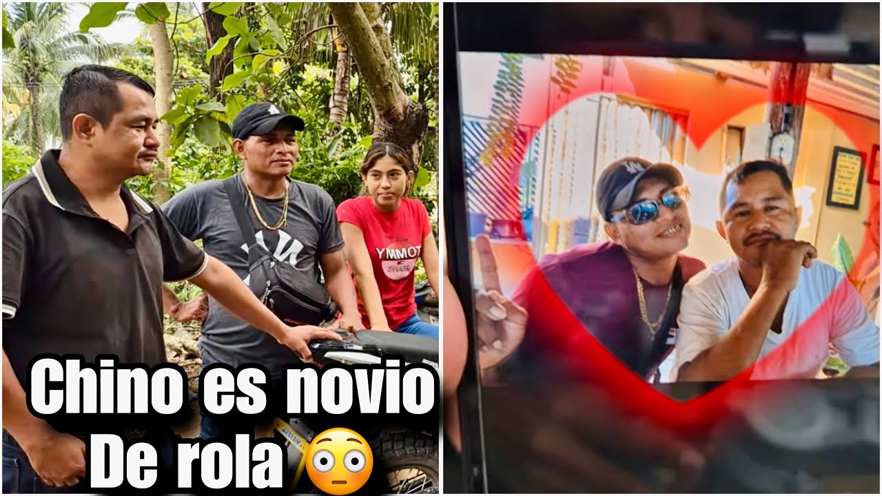 Bombazo chino y Rola se miran fuera del trabajo para hacer chichiflix/asta fotos tenía en su teléfon