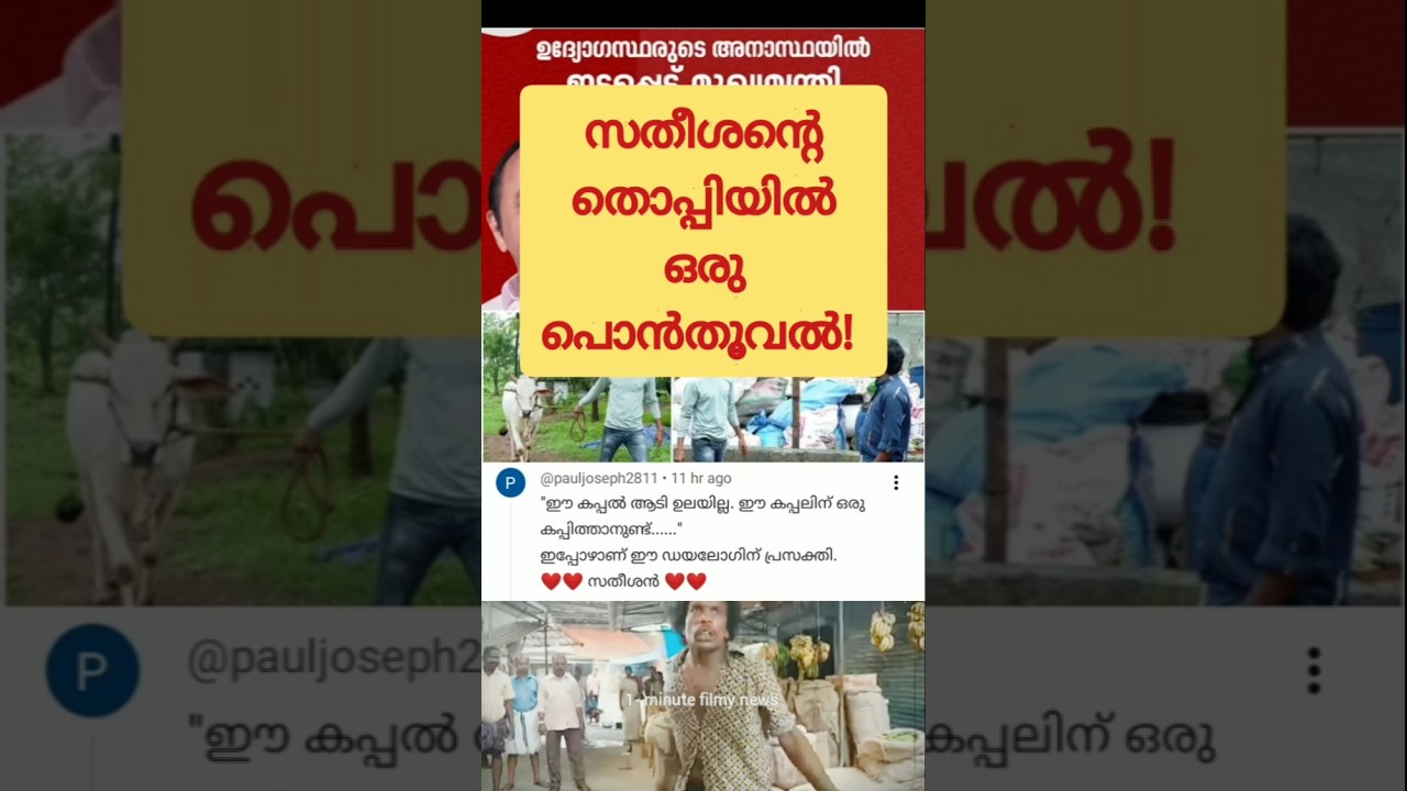 സതീശൻ്റെ തൊപ്പിയിൽ ഒരു പൊൻതൂവൽ! V D Satheesan | Troll Malayalam | UDF Kerala | CPIM Kerala | Funny