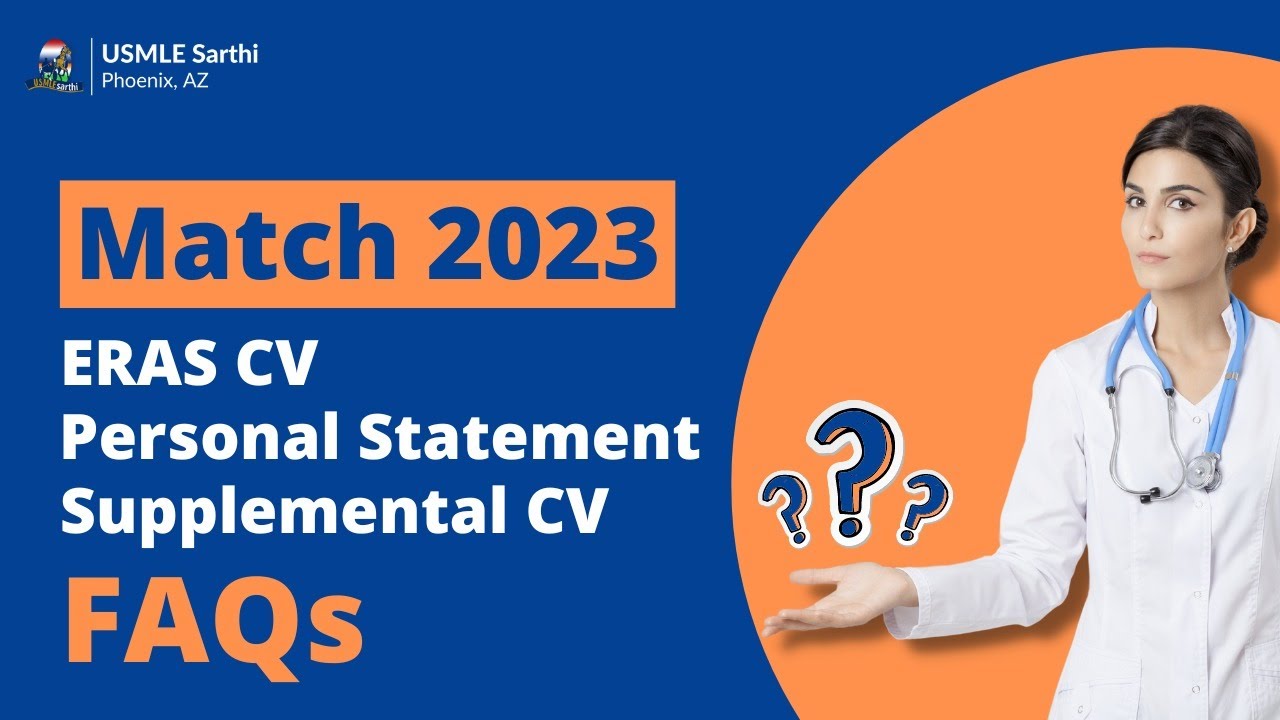 Supplemental ERAS application for IMGs: FAQs
