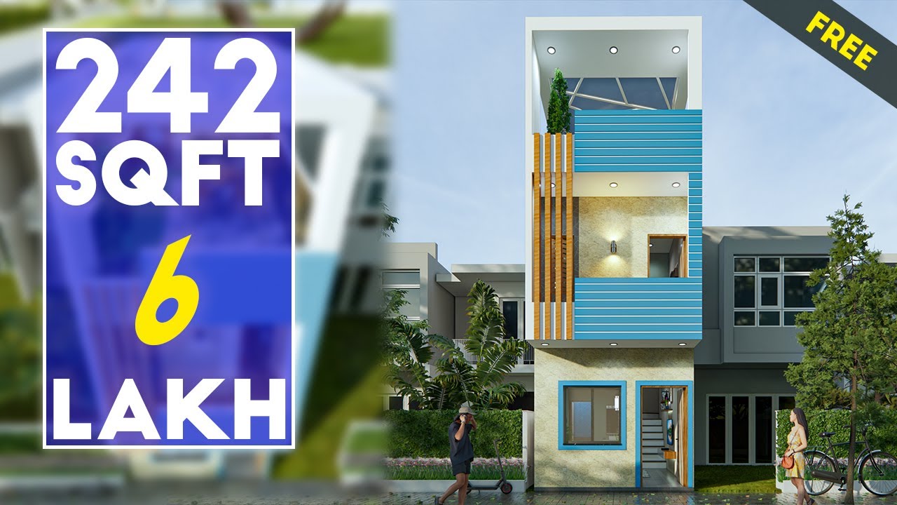 11X22 Feet Small 3D House Plan Tour #kkhomedesign