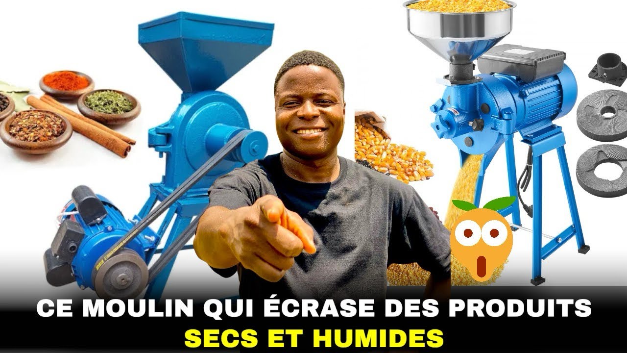 Waouh ce moulin peut moudre les produits sec et humides.
