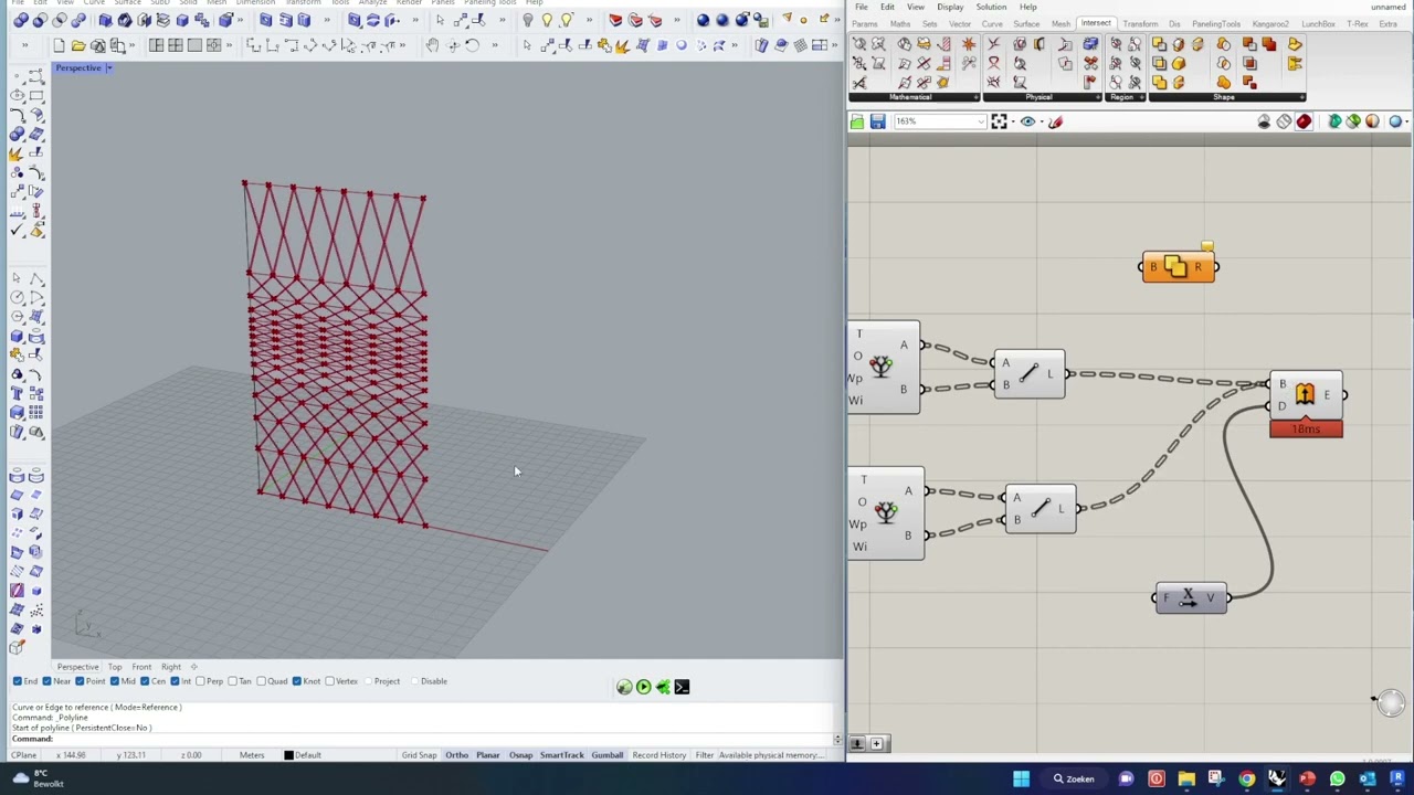 Parametrisch Gevelontwerp Rhino Grasshopper ( Square+Relitem)