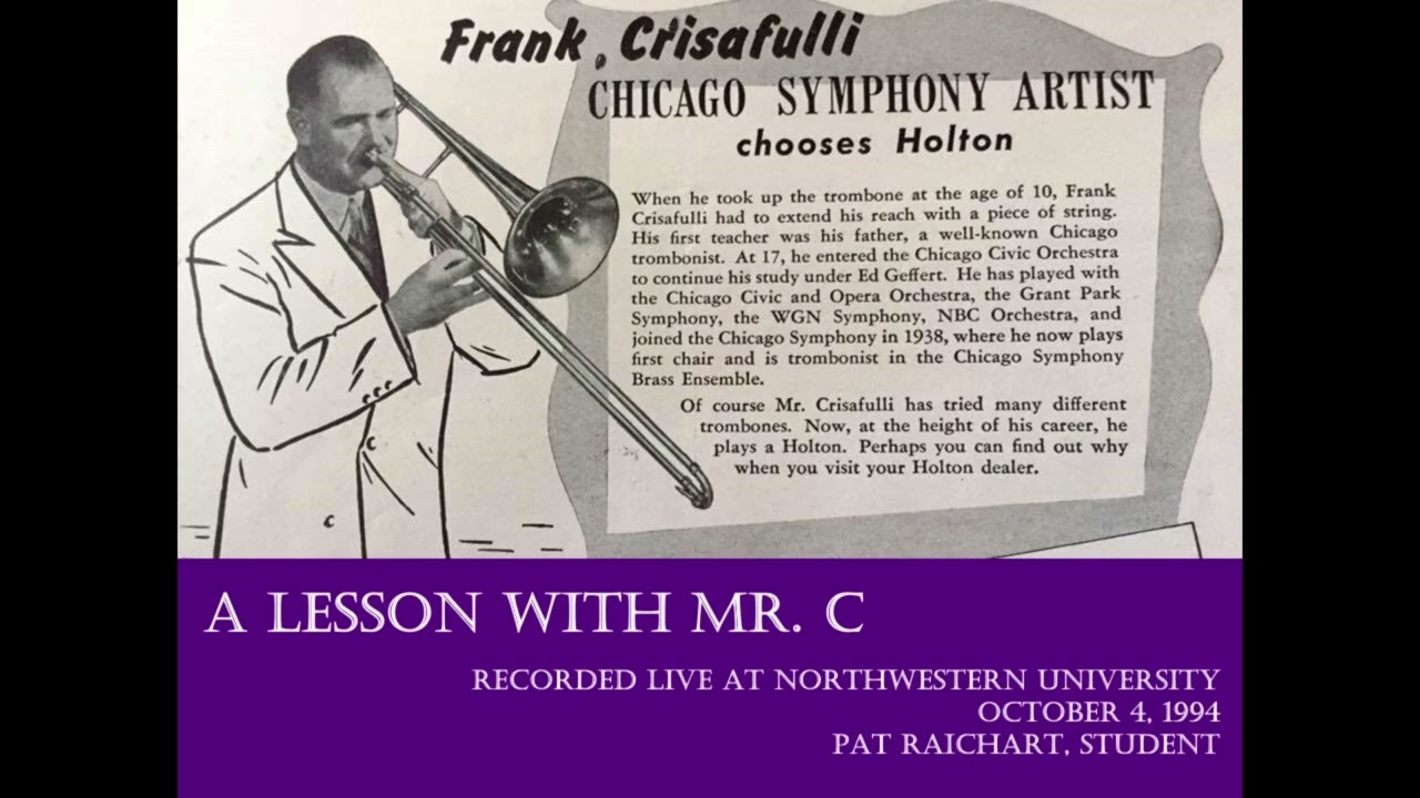 Trombone Lesson With Frank Crisafulli - October 1994