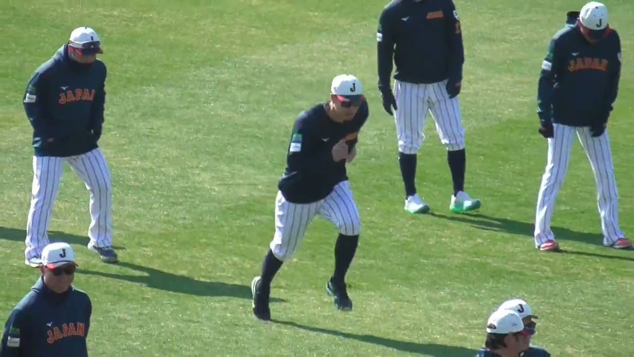 【侍ジャパン】　26.2.19　宮崎キャンプ　『野手　ウォーミングアップ』