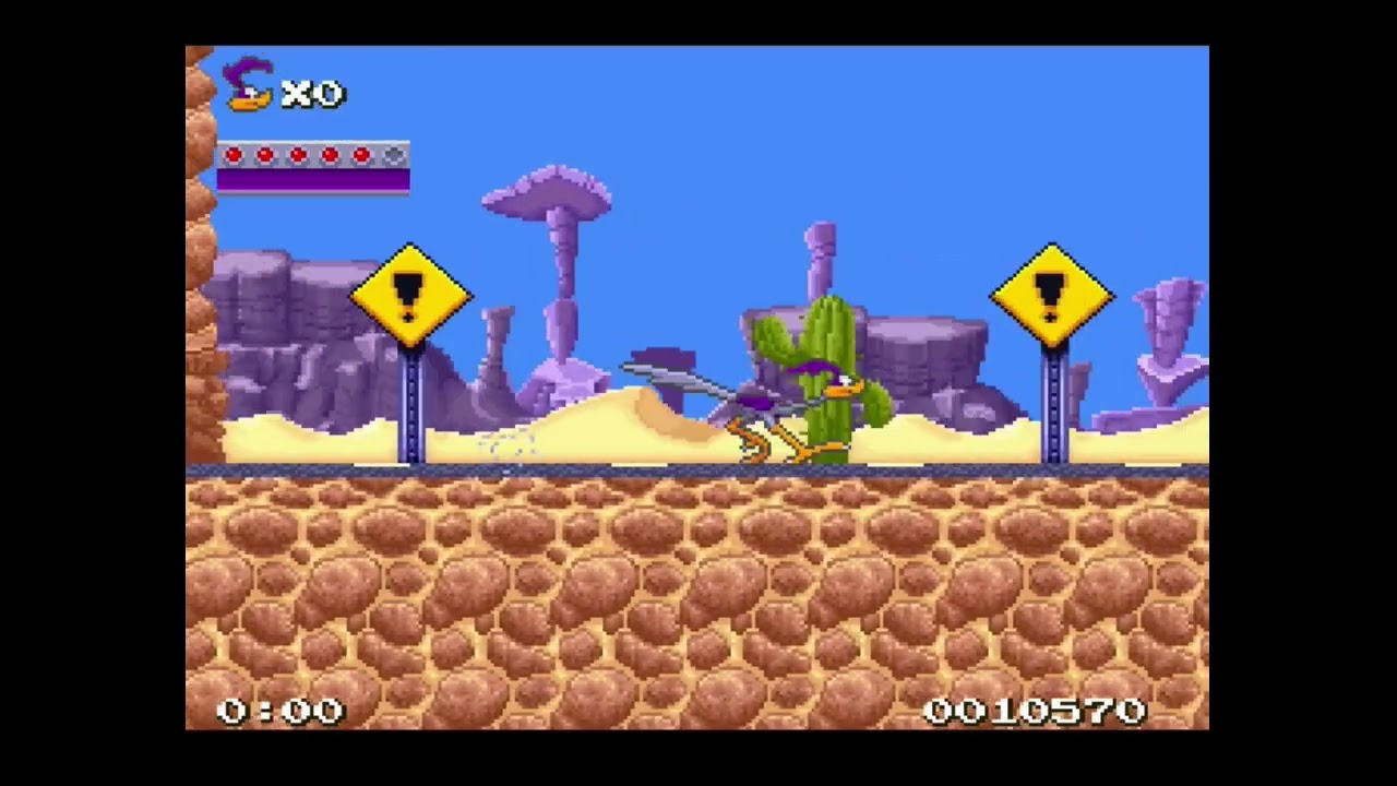 SNES Quest - 123E1 - Road Runner's Death Valley Rally - Scorpain Abound