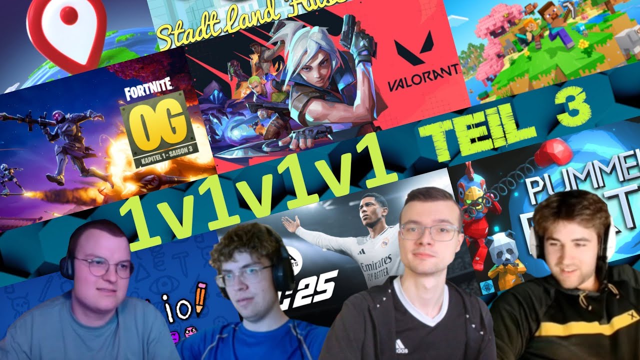 Das Finale vom 1v1v1v1 mit Bandik, Nils und Domi (Teil 3)