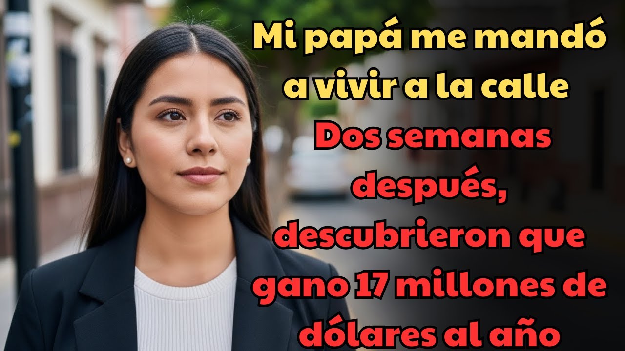 Mi papá me corrió a la calle. 2 semanas después, vio mi secreto millonario en las noticias.