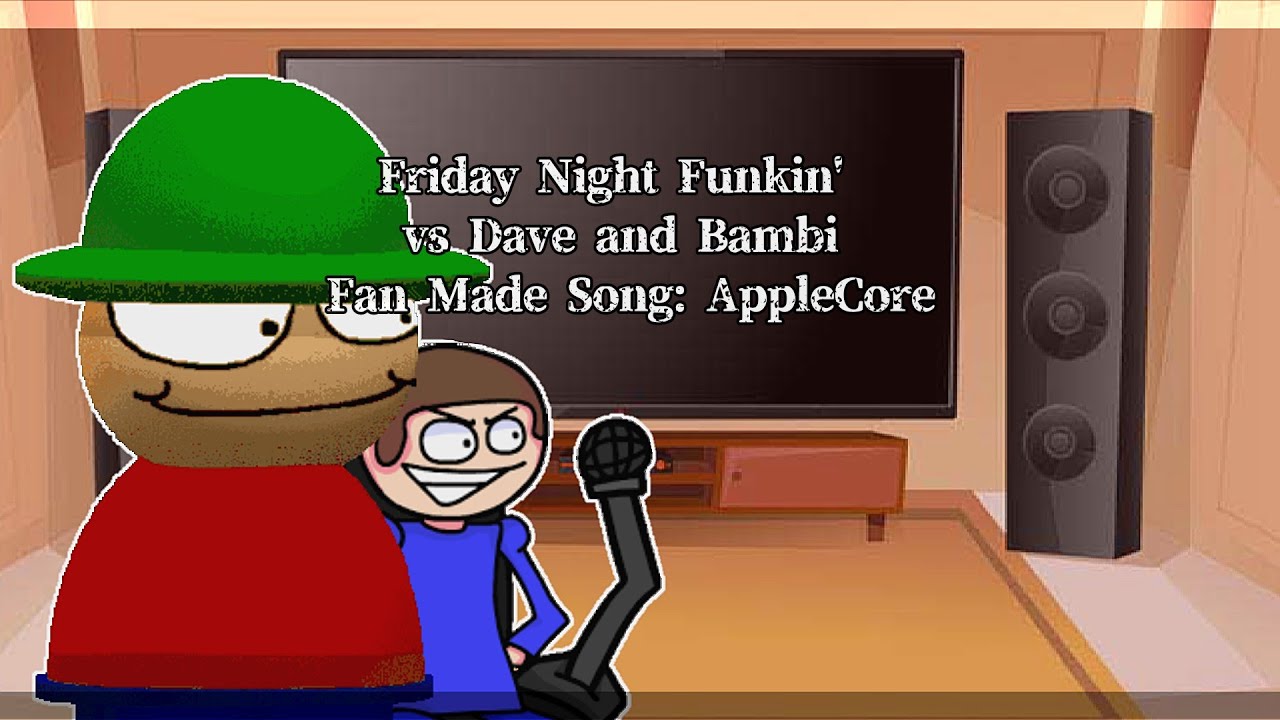Friday Night Funkin' vs Dave and Bambi Fan Made Song: AppleCore (FNF Mod) (react)