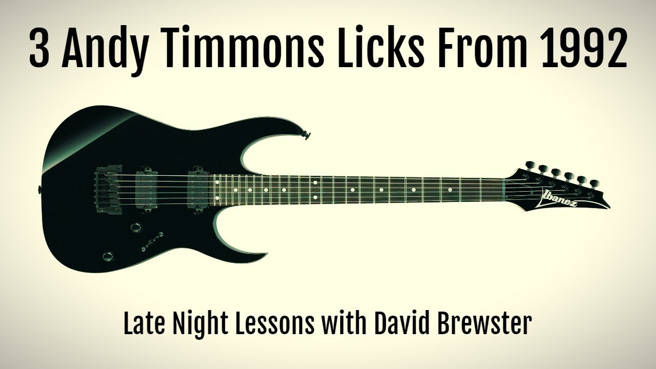 3 Andy Timmons Licks From 1992