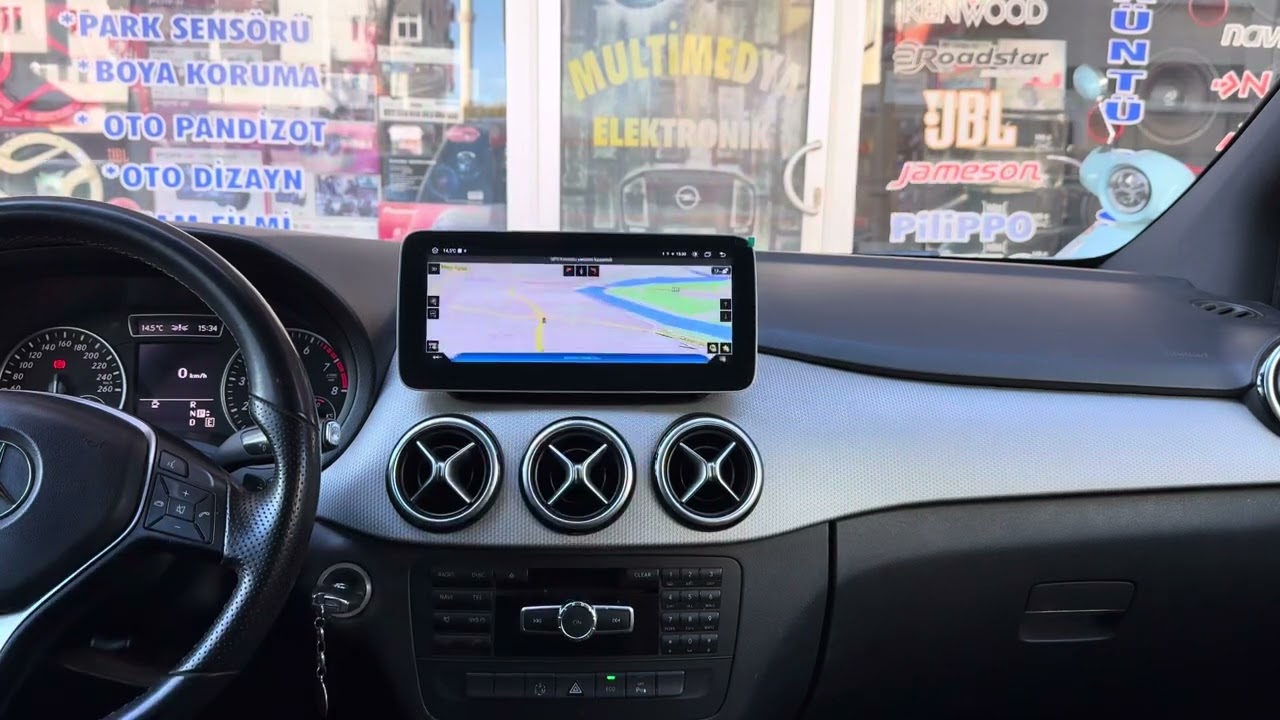 MERCEDES B CLASS W246 2012 2017 ANDROİD CARPLAY NAVİGASYON MULTİMEDYA DOUBLE ANDROİD AUTO