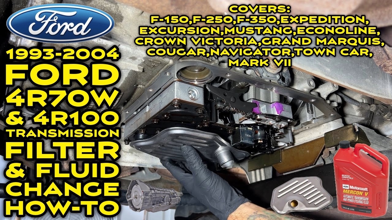 Ford 4R70W & 4R100 Transmission Filter & Fluid Replacement How-To