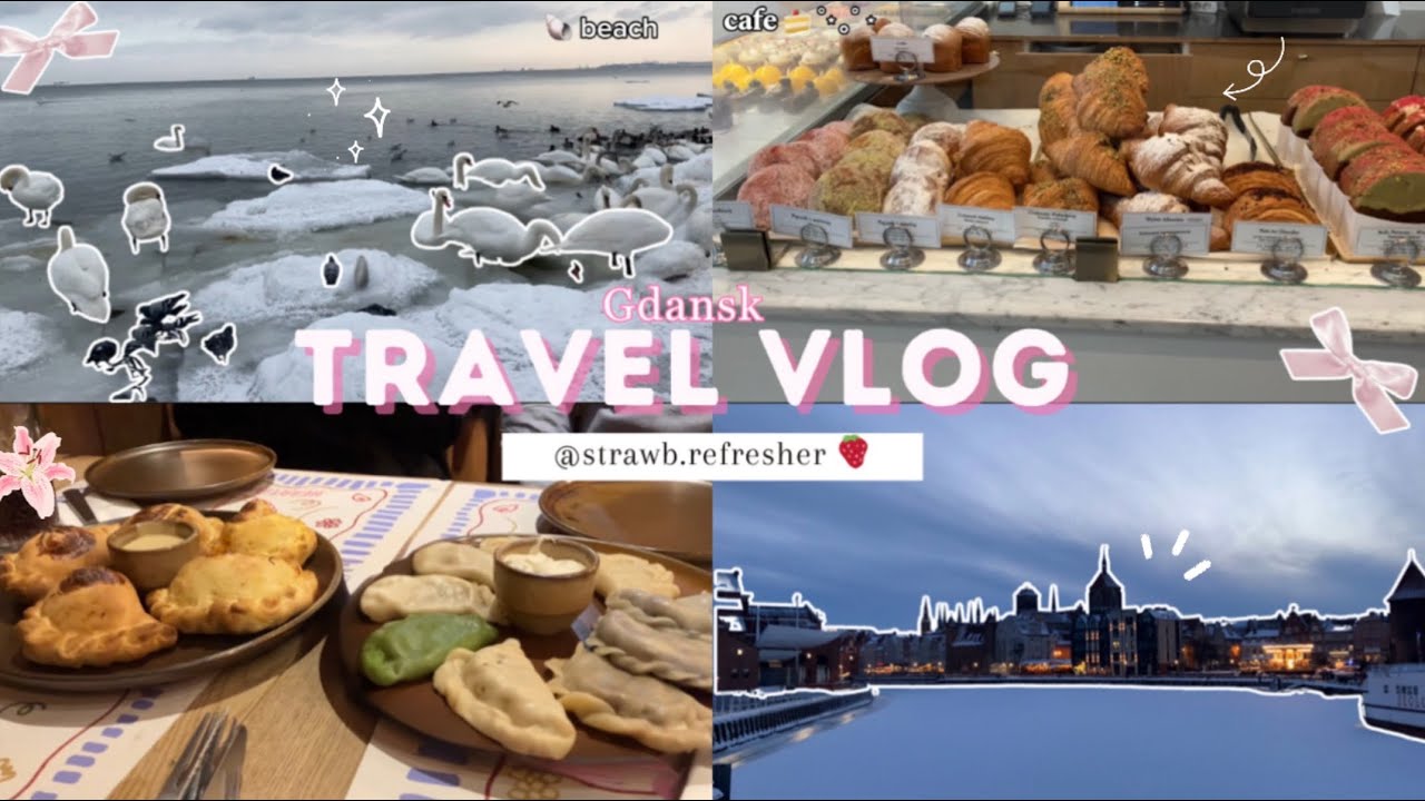 travel vlog: Gdansk! ✈️🎀 | travel | aesthetic cafes | shopping | ˚୨୧⋆｡˚ ⋆