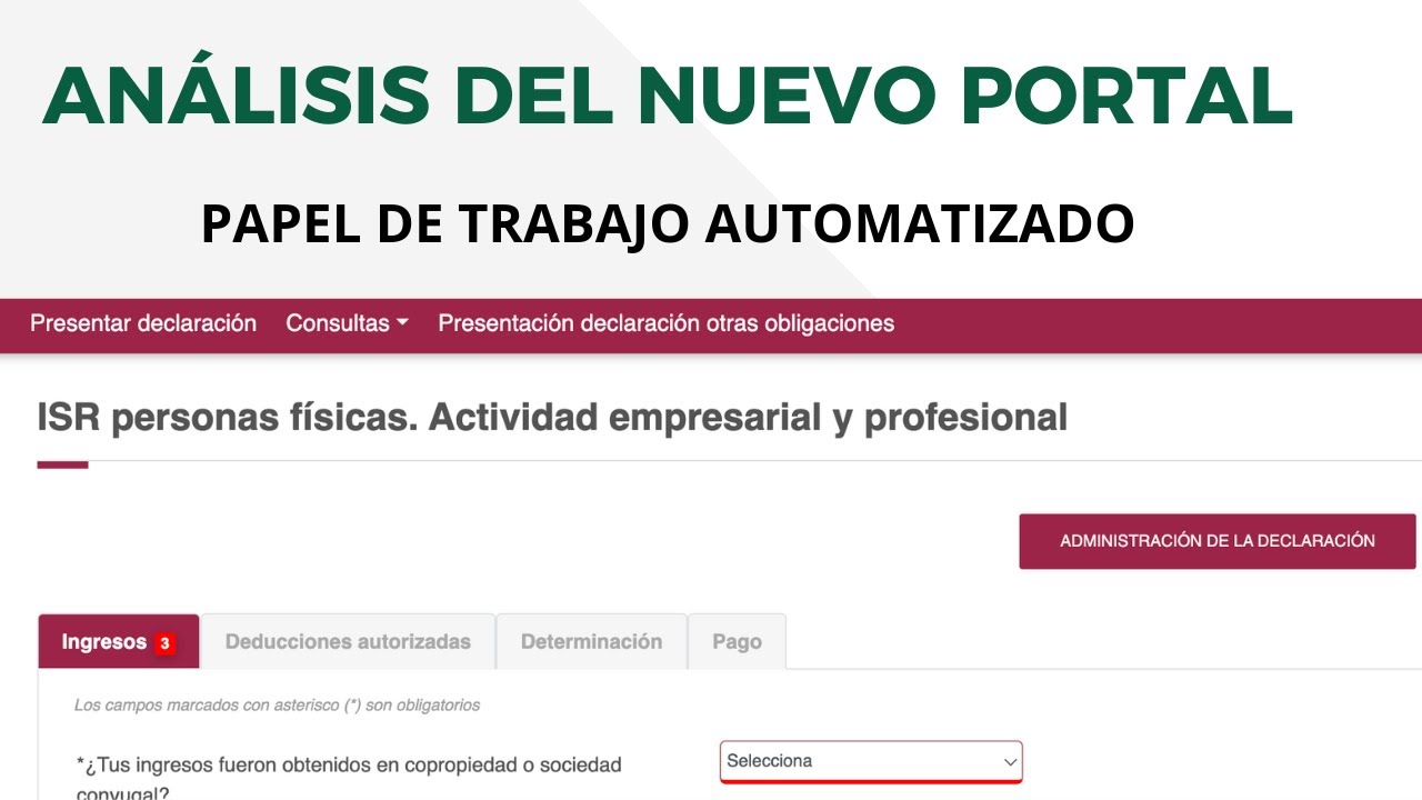 Cálculo de ISR personas físicas con actividad empresarial y profesiona 2025 (nueva plataforma)