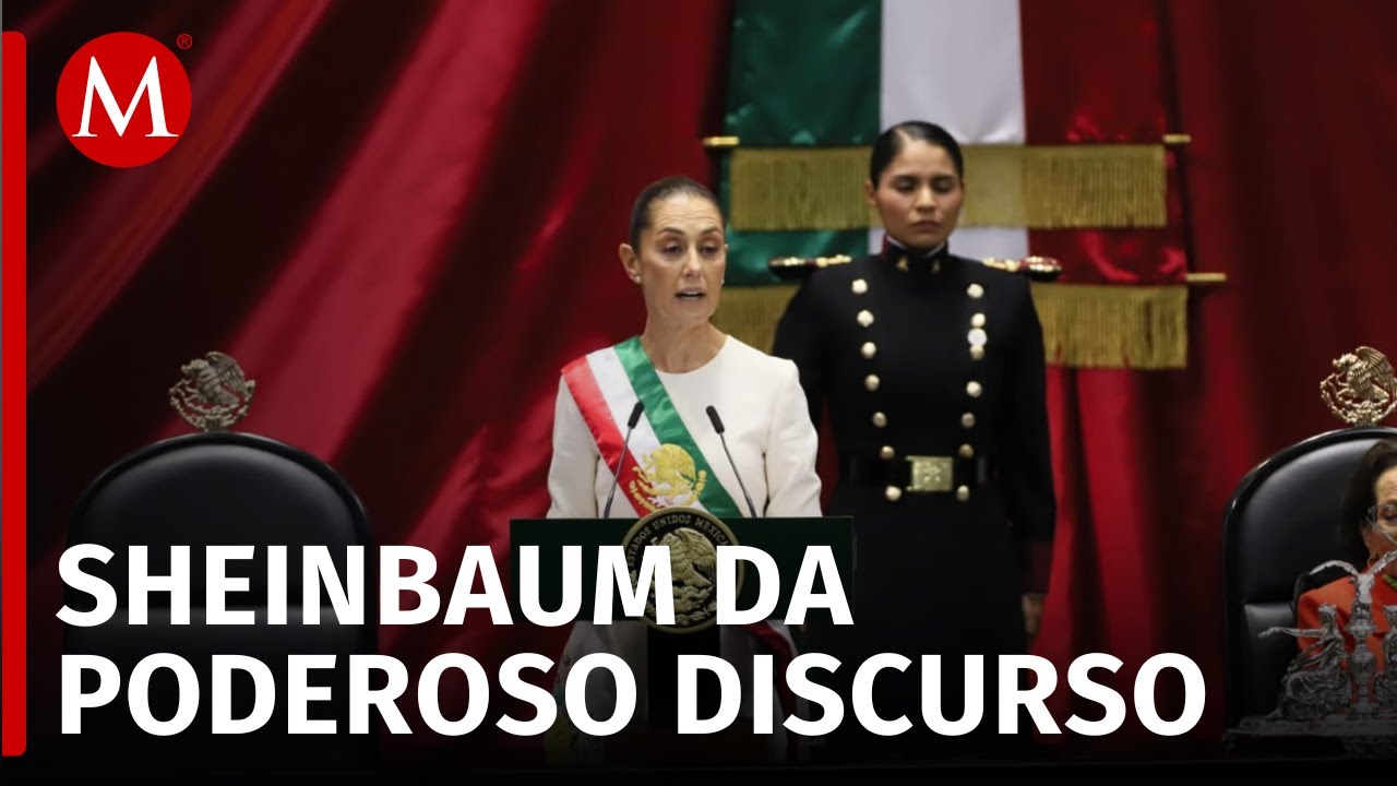Claudia Sheinbaum da su primer discurso como presidenta de México