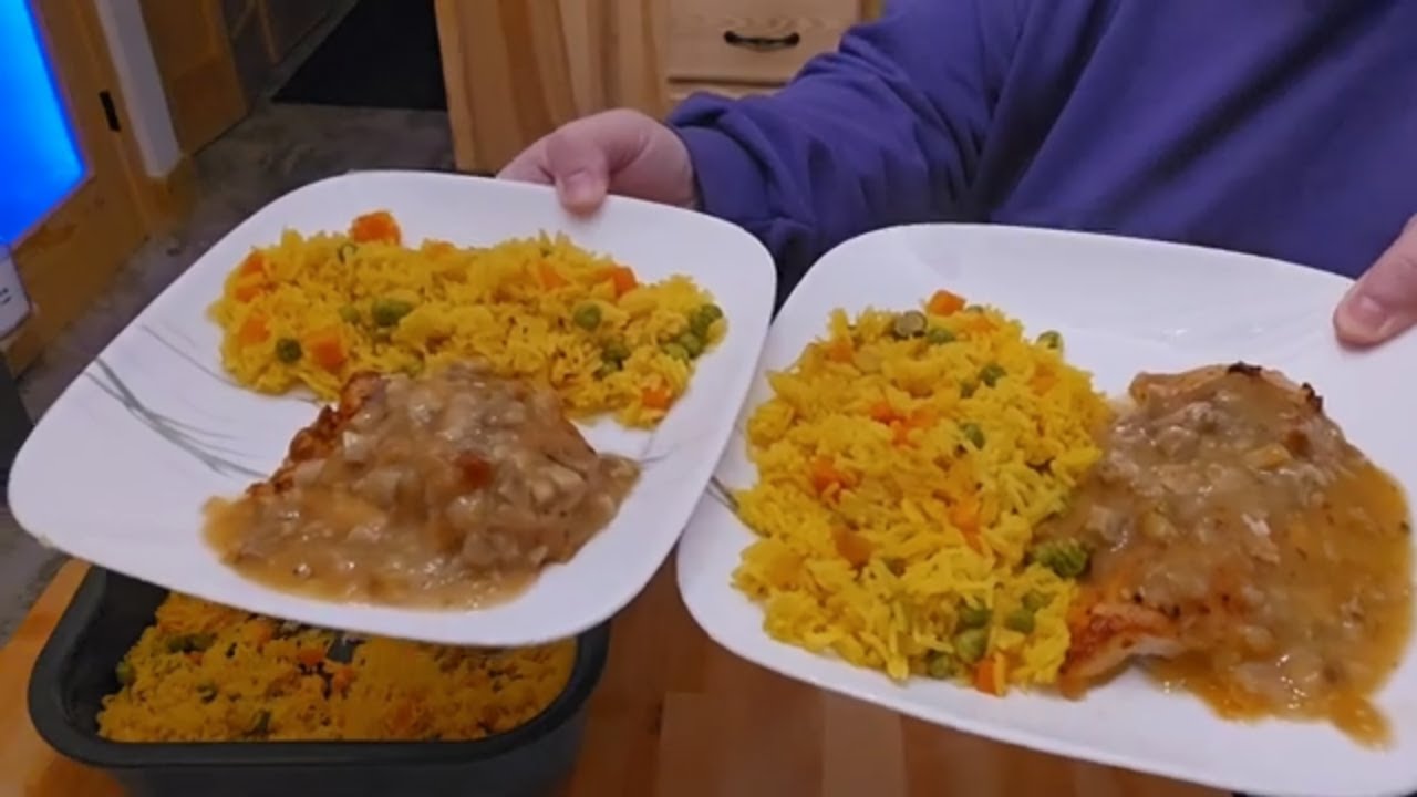 My 1st meal Ninja Combi Magic: Savory Chicken with Creamy Mushrooms & Rice Pilaf