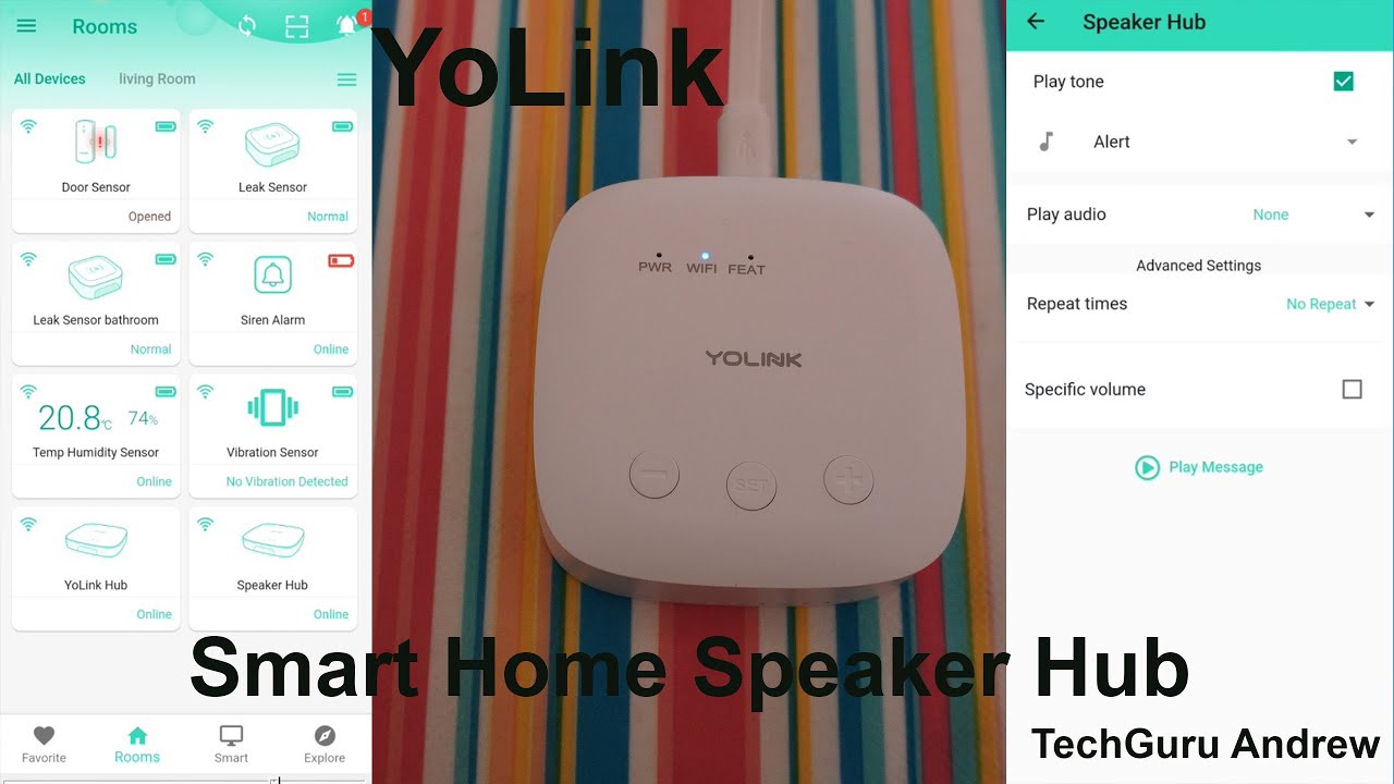 YoLink Smart Home Speaker Hub TESTING