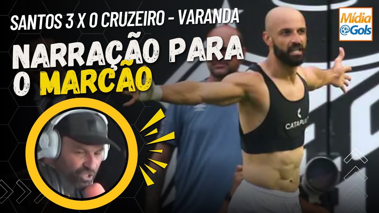 Narrador ARREPIA em Homenagem ao Marcão do Varanda - Santos 3 x 0 Cruzeiro