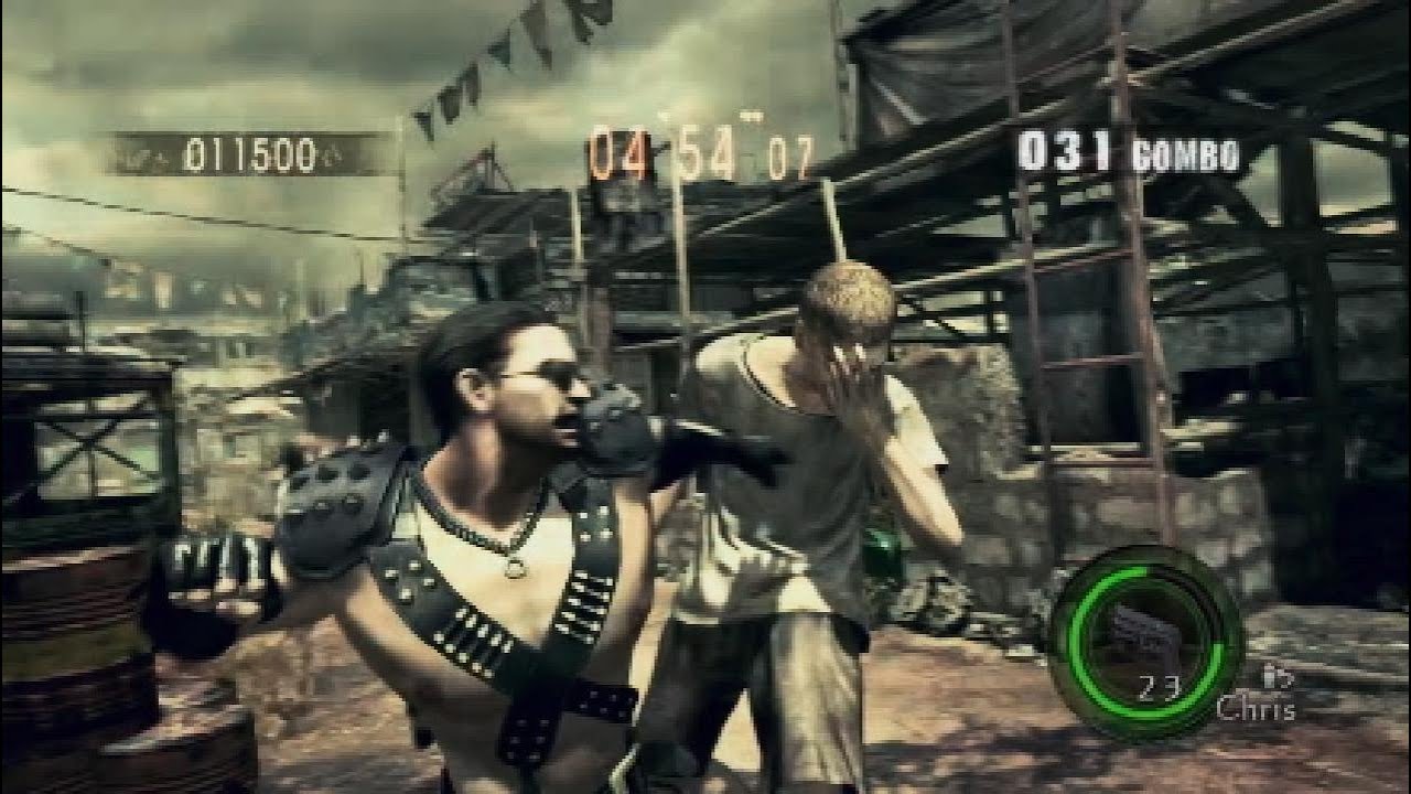 【バイオ5/RE5】 Mercenaries United SOLO 集会場 Public Assembly Chris(warrior) 735k