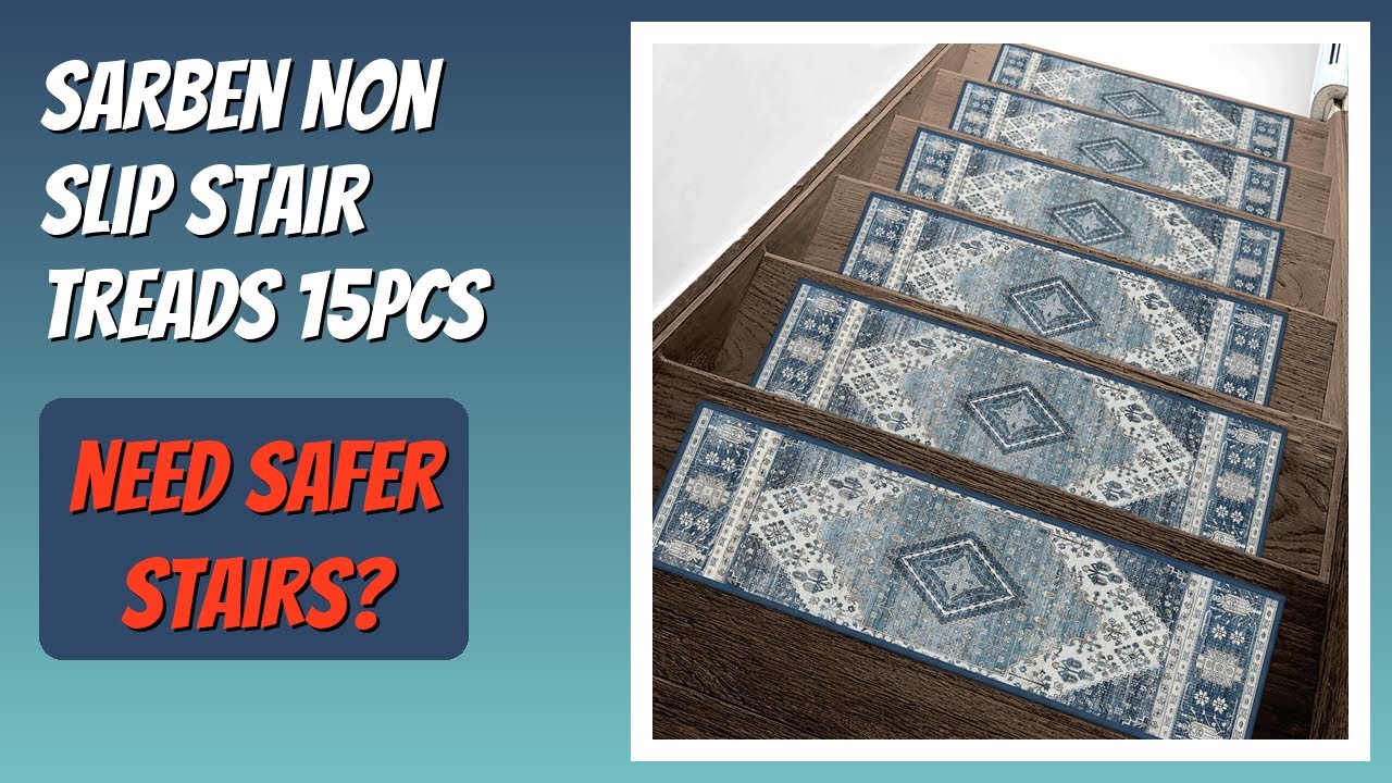 REVIEW (2026): Sarben Non Slip Stair Treads 15PCS. Features