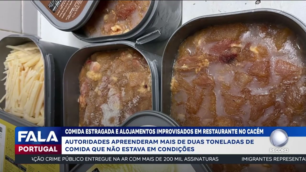 Comida estragada e alojamentos improvisados em restaurante no Cacém
