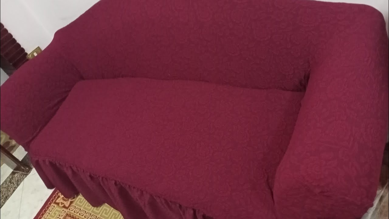 ابسط طريقه🙈 لعمل كفر كنبه بكرانيش جزء اول قص✂️ وتفصيل وخياطه🧵