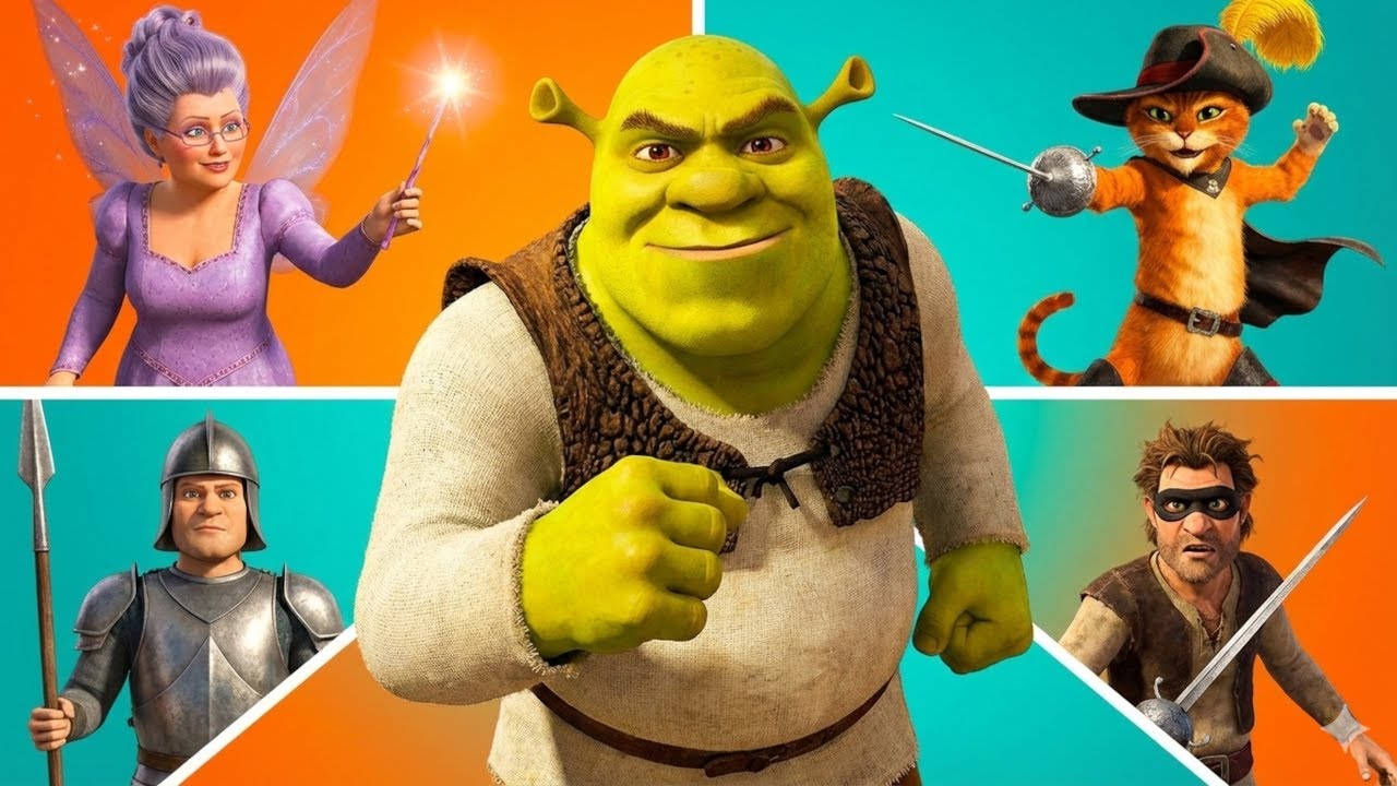 All BOSS Fights - NO DAMAGE - Shrek 2 The Game