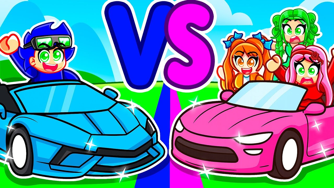 Chicos VS Chicas FANS LOCAS en Roblox Driving Empire!