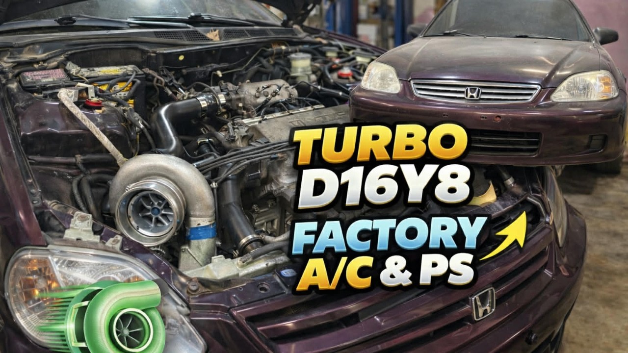 Honda Civic за 800 долларов получает турбонаддув! (При этом кондиционер и гидроусилитель руля по-...