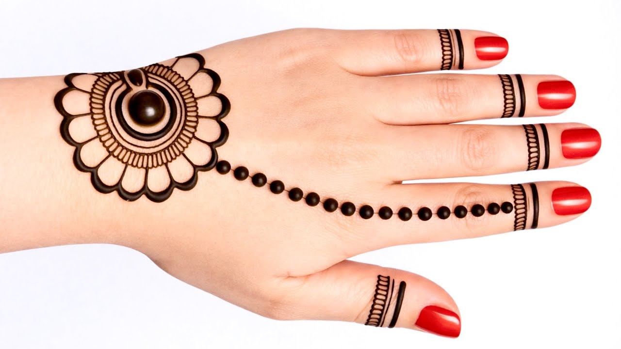Easy Beautiful Back hand Mehndi design | Simple Mehandi design | Stylish Mehndi design | Holi Mehndi